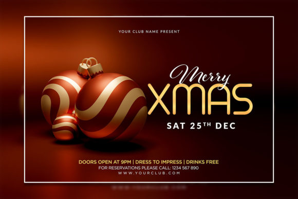 Christmas Invitation Poster Template: Your Customizable Holiday Design