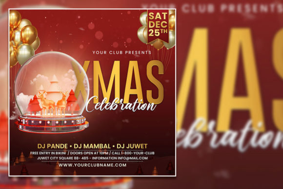 Create a Festive Christmas Celebration Social Media Post